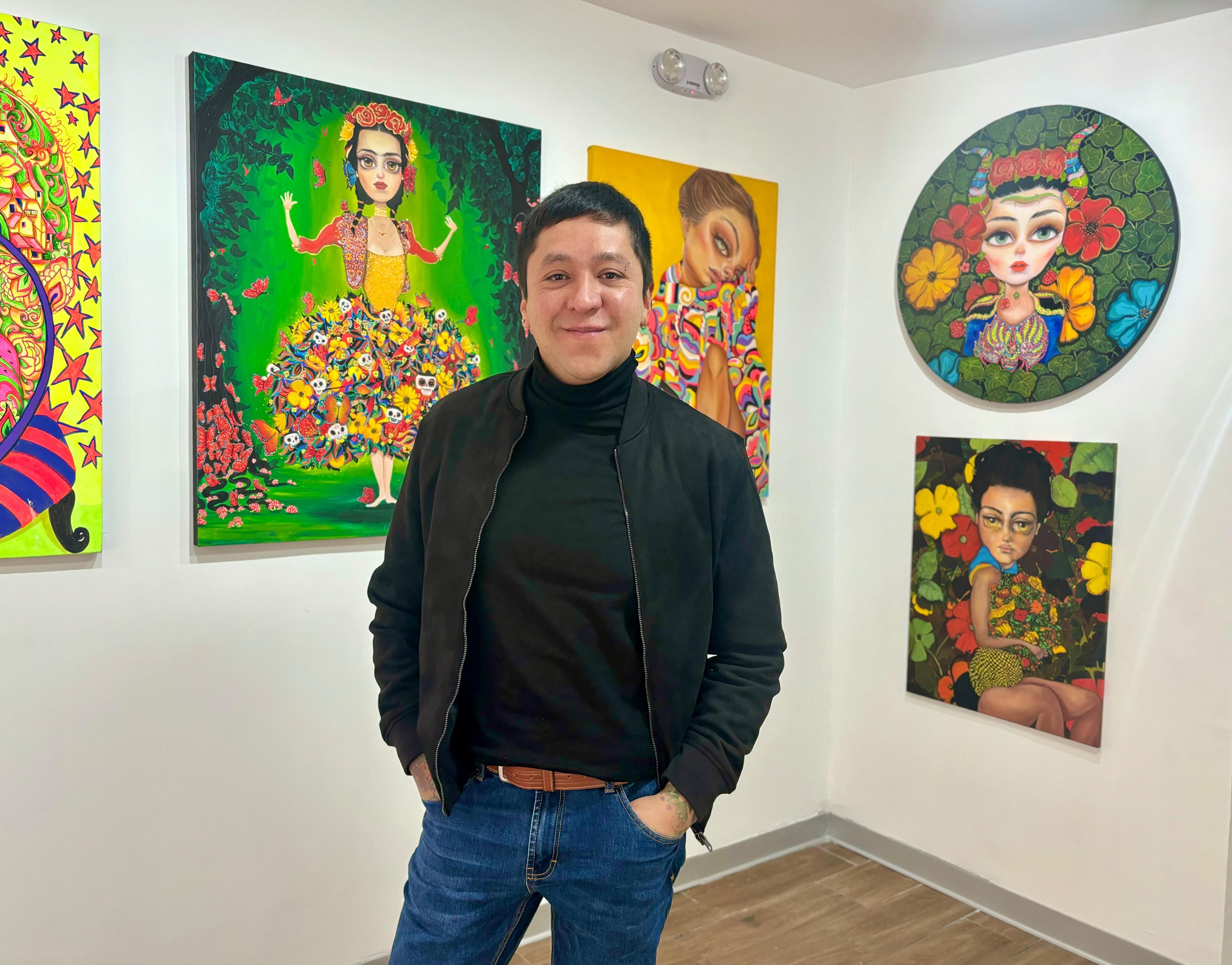 Joan Alfaro tiene 24 años de trayectoria artística y acaba de inaugurar su primera galería de arte. Foto: Difusión.