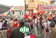 Reportan marchas en Centro de Lima por el Día del Trabajo