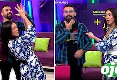 Jazmín Pinedo le da ‘cachetadón’ a reportero y se burla EN VIVO: “Disculpa, tengo mucha fuerza”