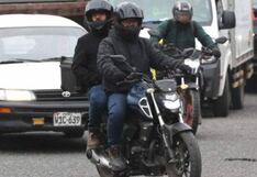 Motociclistas marchan hoy contra norma que prohíbe a dos personas en moto