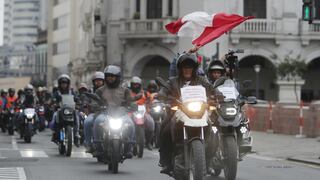 #SomosMotociclistasNoSomosDelincuentes: Mototaxistas marcharon y sostuvieron reunión en el MTC