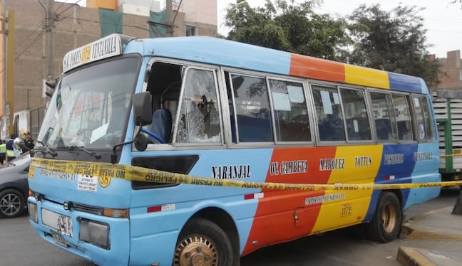 Ataque armado contra transporte público en Pacasmayo deja al chofer ileso pero genera alarma. (Foto: GEC)