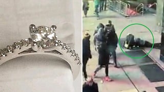 Le pide la mano a su novia pero el anillo cae a alcantarilla (VIDEO)