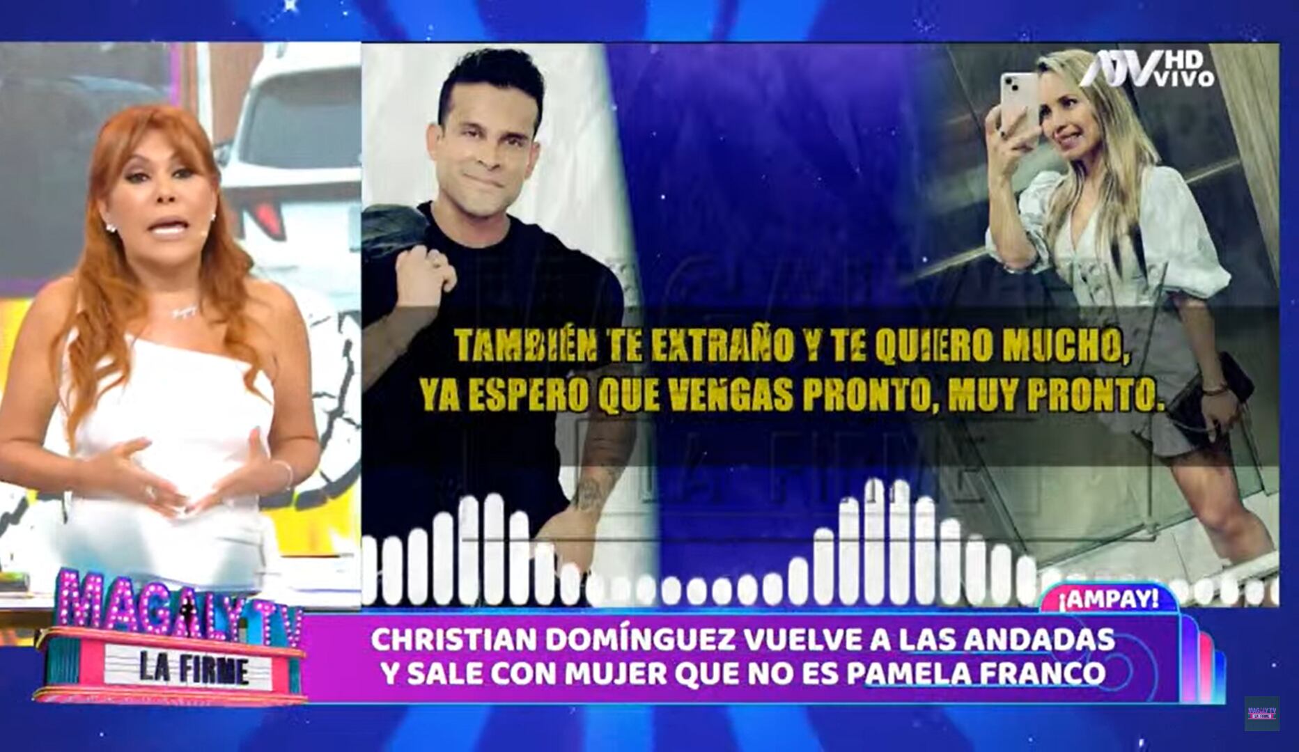 Christian Domínguez y Mary Moncada.