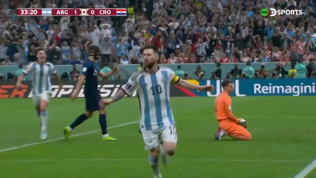 Gol de Argentina vs. Croacia: Lionel Messi anotó el 1-0 en la semifinal del Mundial | VIDEO