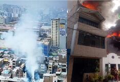 Incendio en Breña: Bomberos hacen denodados esfuerzos para apagar siniestro