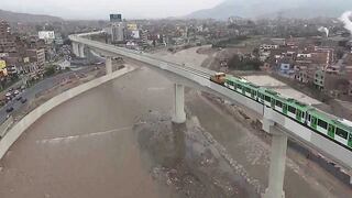 Caudal del río Rímac aumenta y ¿pone en riesgo la Línea 1 del Metro de Lima?