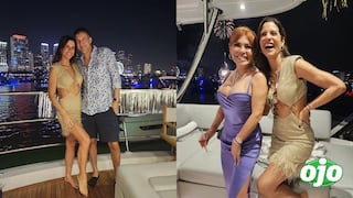 Magaly Medina y María Pía Copello recibieron el año en un yate en Miami: “las primeras del 2023″