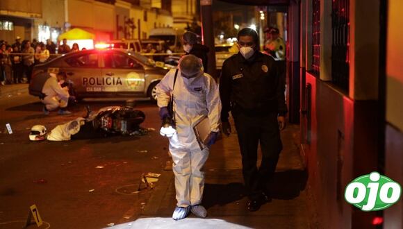 Barrios Altos : hombre sale a comprar comida y lo matan a balazos. Foto: César Bueno @photo.gec