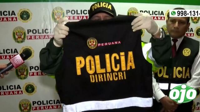 Capturan a banda criminal y les incautan armas, municiones y un chaleco policial en Los Olivos (VIDEO)