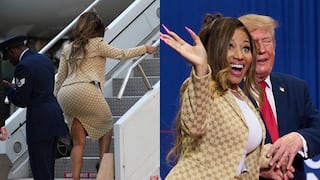 Trasero de rapera Nicki Minaj aloca al presidente de Estados Unidos, Donald Trump