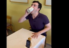 Toma taza de café caliente en 3,12 segundos y establece nuevo récord Guinness | VIDEO