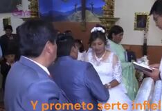 Inusual promesa de un novio desencadena la pérdida de paciencia de sacerdote en plena boda (VIDEO)