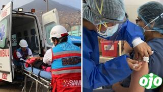 Minsa inició proceso de vacunación contra el COVID-19 a personal del SAMU