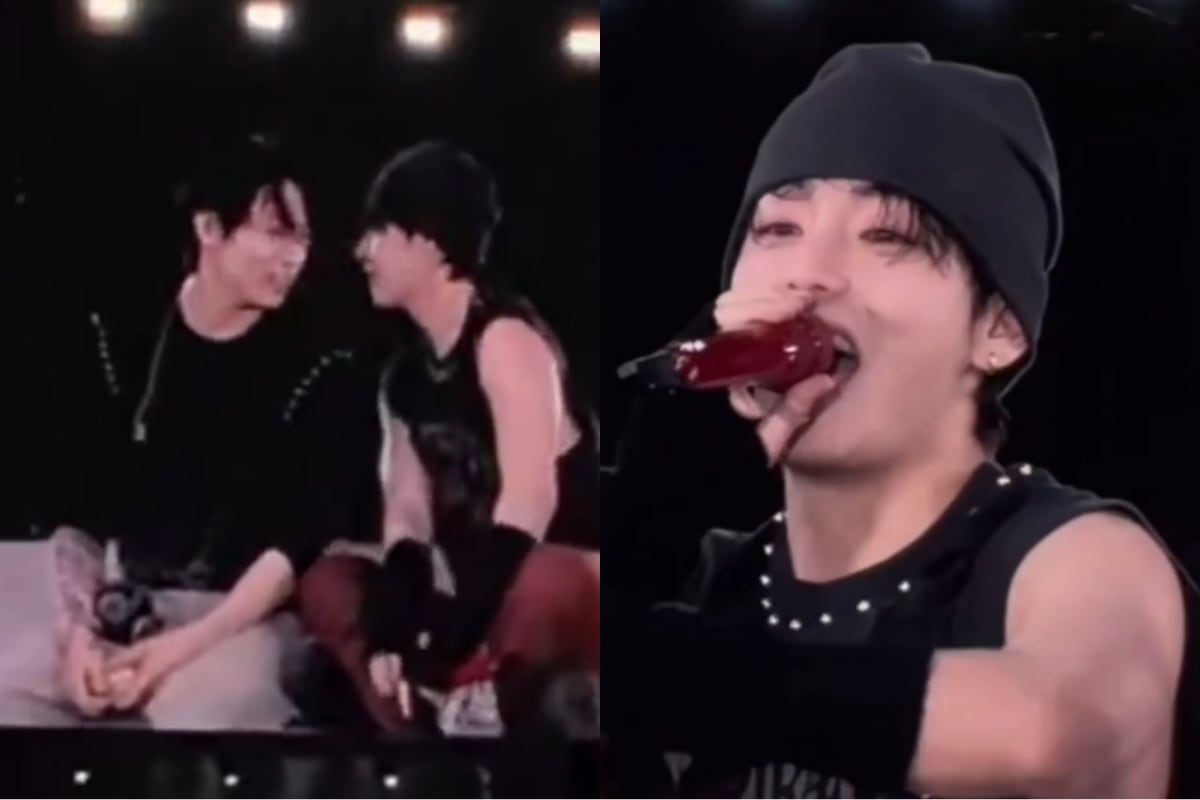 Durante un momento de su show en Lima, el cantante dijo la famosa frase a sus fans peruanos | Foto: Captura de X (@btschartsxdaily)