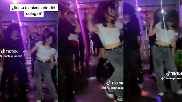 “¿Es fiesta o aniversario del colegio?”: jóvenes asisten a una fiesta y bailan contradanza en la reunión