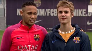 ​Justin Bieber se jugó un partidito con Neymar (VIDEO)