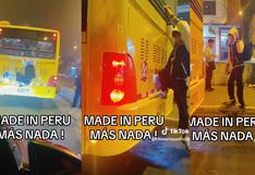 “La criollada es el gran problema del Perú”: joven recibe críticas en redes al treparse en el Metropolitano