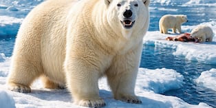 Osos polares suben de peso al comer más animales que están a su disposición por el deshielo progresivo del Ártico.