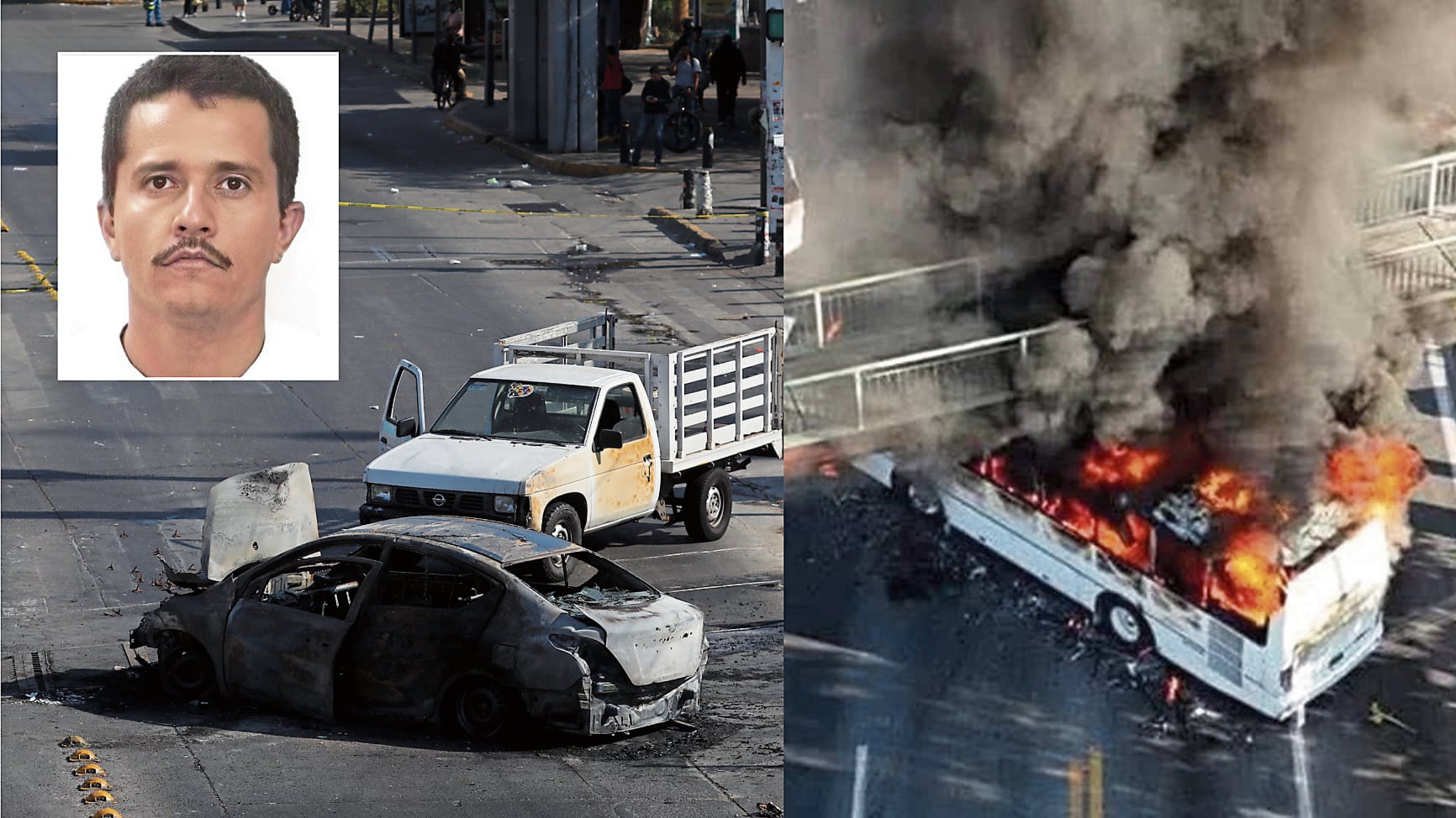 Los destrozos son enormes en Jalisco como protesta por la muerte de "El Mencho".