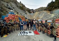 Incautan armas de guerra usadas por mafias de minería ilegal en Pataz