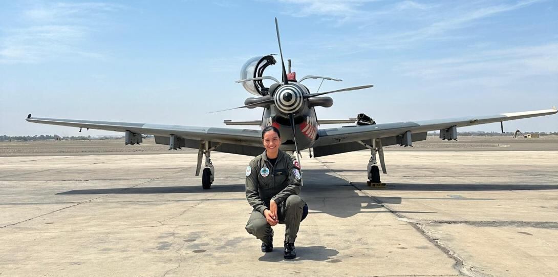 Ashley Vargas se iba a convertir en una piloto de caza por su buen desempeño.