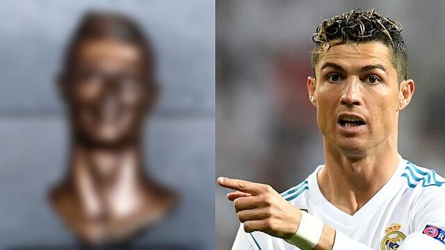 Mundial Rusia 2018: realizan mal retrato de Cristiano Ronaldo en una estatua