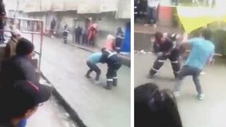 Dos mineros se agarran a 'puño limpio' por mujer en Puno (VIDEO) 