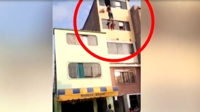 Surco: mujer se lanza por ventana del cuarto piso de un edificio para evitar ser golpeada por su pareja