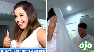 Novio de Estrella Torres al verla vestida de novia: “Semi sirena porque se le ve toda la cola, pe”