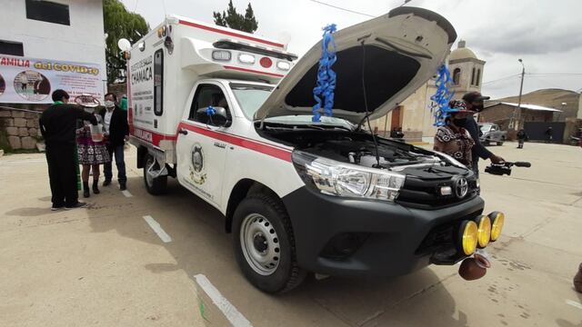 Pobladores del distrito de Chamaca en Cusco recibieron moderna ambulancia