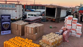 Turba intenta frenar incautación de camión con S/1.7 millones en contrabando en Juliaca