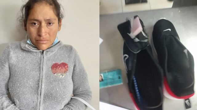Mujer intentó ingresar con droga escondida en zapatillas a penal de Socabaya