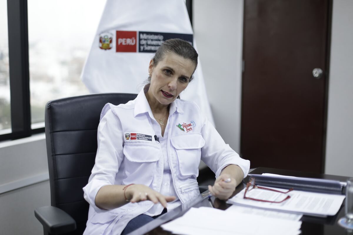 Hania Pérez de Cuéllar, ministra de Vivienda, Construcción y Saneamiento. (Foto: GEC / Julio Reaño)