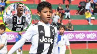 Hijo de Cristiano Ronaldo sigue sus pasos y mete siete goles en un partido (VIDEO)
