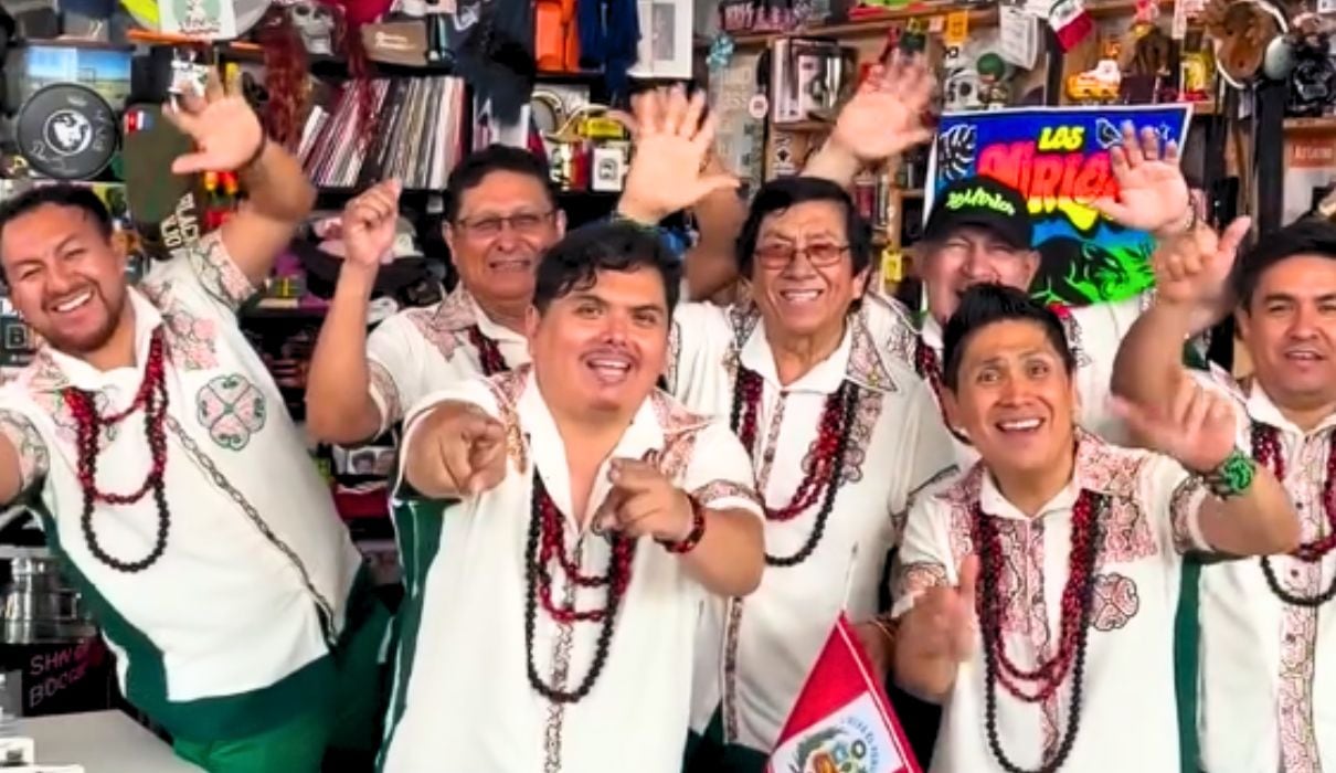 Los Mirlos fue confirmada como parte de la edición especial de Tiny Desk Concerts dedicada a la música latina, junto a grandes exponentes de la región. (Foto: Captura de video / @nprmusic)