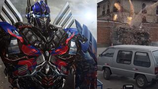 Transformers en Cusco: Optimus Prime y su impresionante choque en la ciudad de los incas | VIDEO