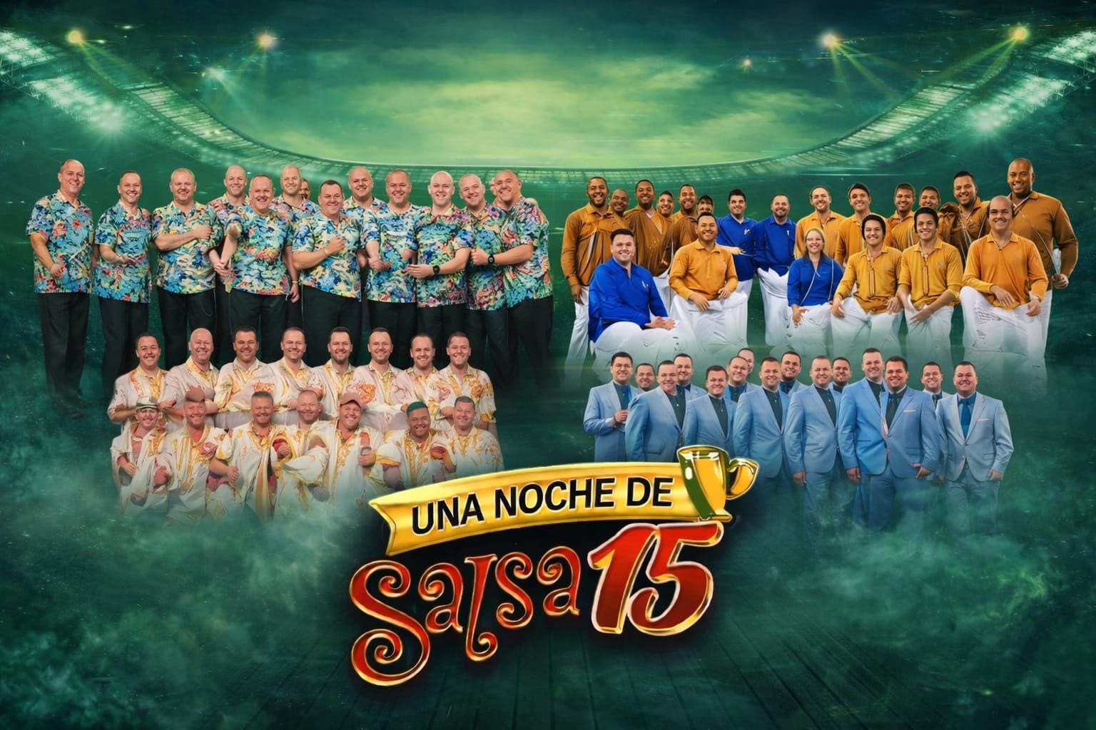 Una Noche de Salsa 15, el evento salsero de mayor prestigio del país, se muda al estadio San Marcos este 27 de marzo de 2027.
