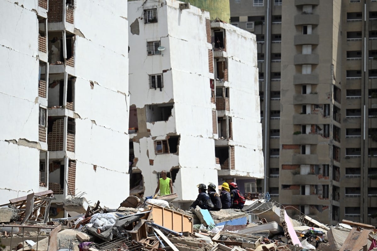 Terremoto en Venezuela. Foto: Juan BARRETO / AFP