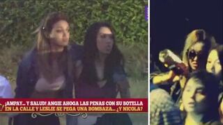 ​Angie Arizaga reaparece “alegre” y tomando alcohol en plena calle (FOTOS)