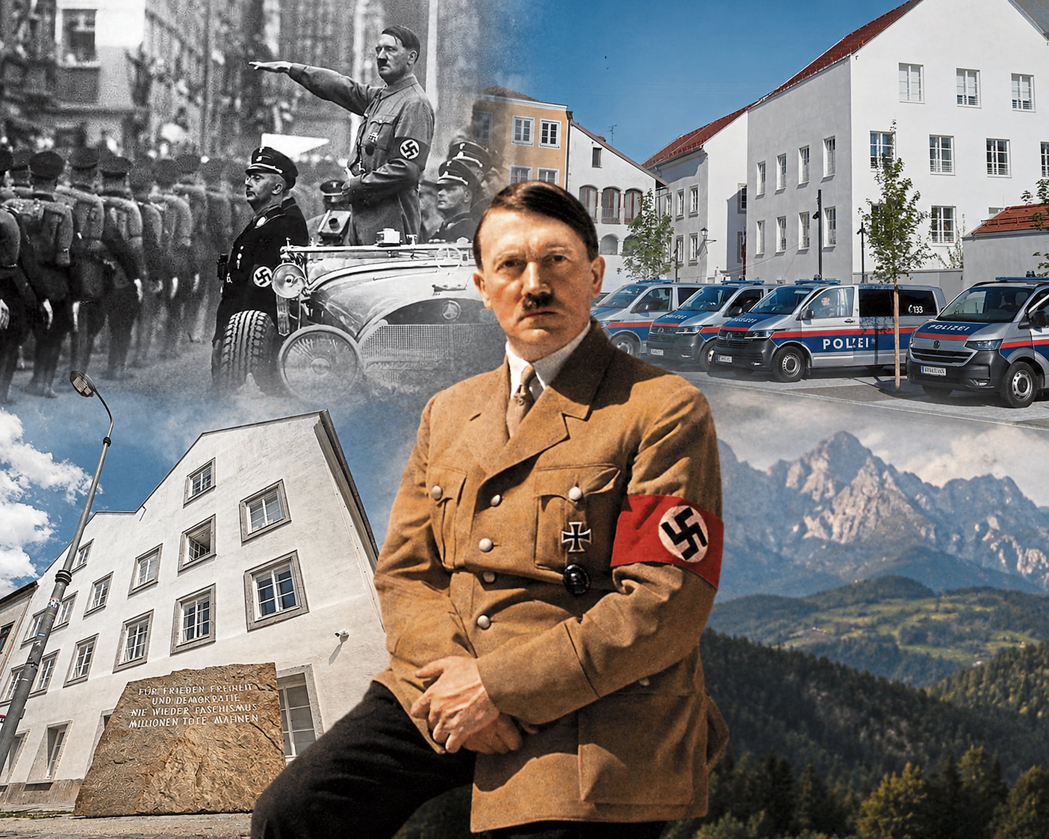 La casa donde nación Adolf Hitler ha sido cambiada de color y algunos diseños para borrarle parte de su historia.