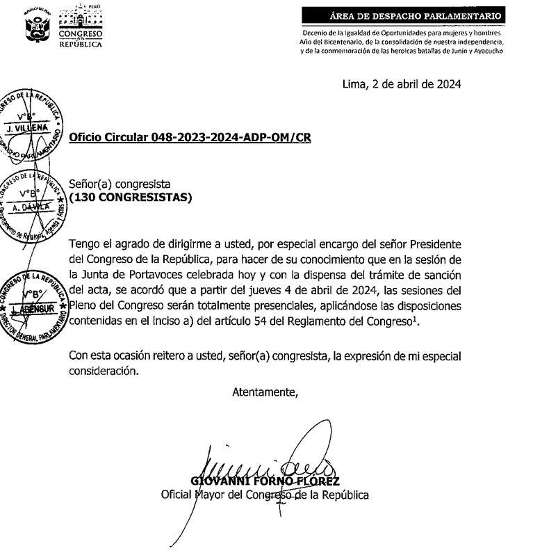 Acuerdo para que las sesiones del pleno sean 100% presenciales desde el jueves 4 de abril.