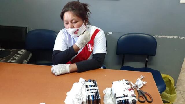 Arequipa: Detienen a mujer que pretendía ingresar 30 chips y 23 celulares al penal de Socabaya