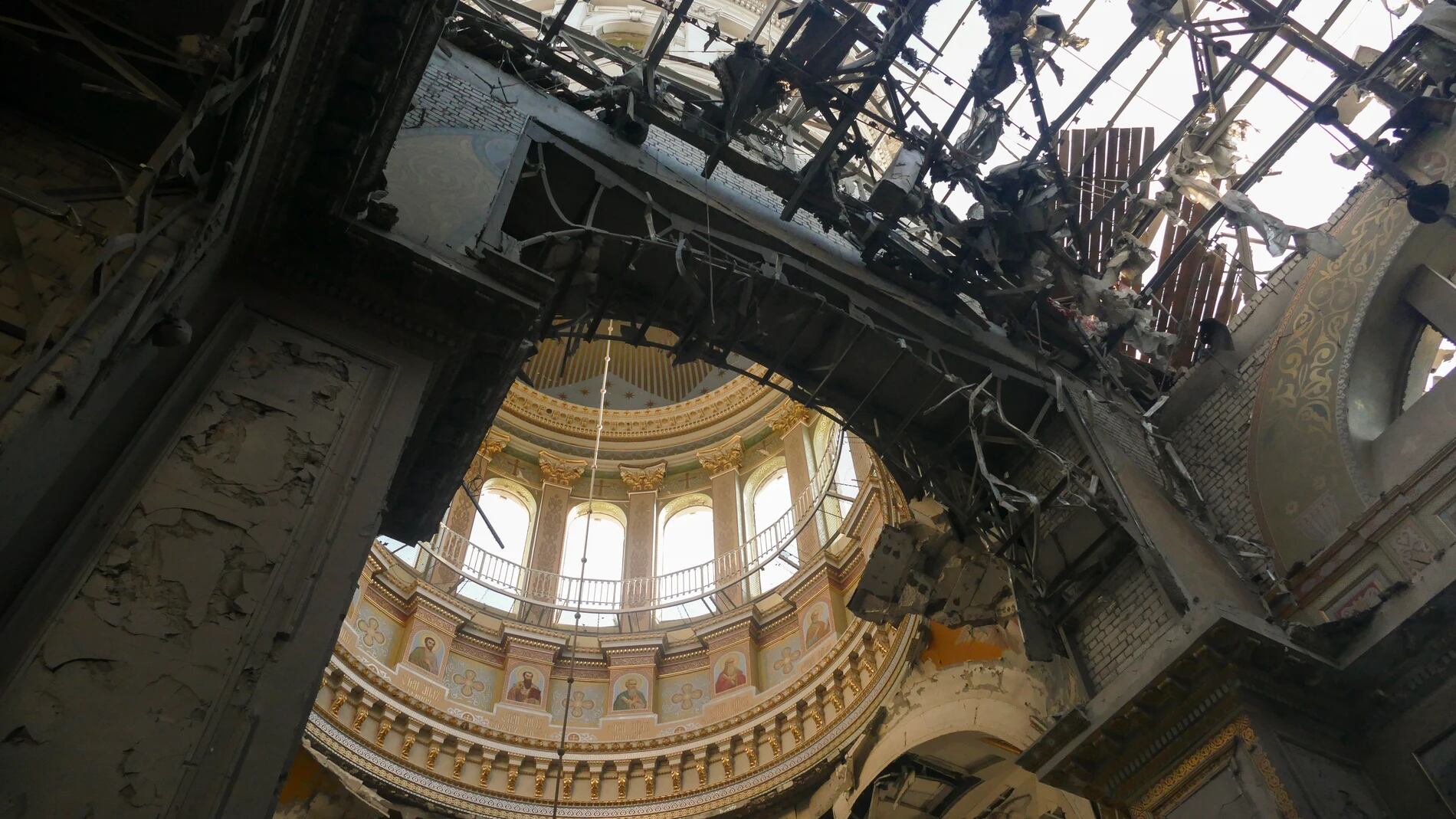 La Catedral de la Transfiguración, restaurada en 2007, es objeto del odio de Putin contra los ucranianos.
