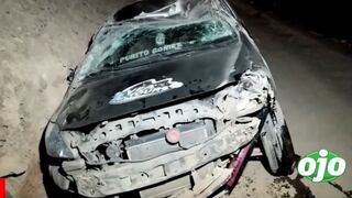 Joven grabó preciso momento en el que su vehículo se estrelló contra un cerro en Huancayo (VIDEO)