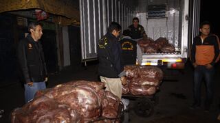 Incautan 500 kilos de carne de caballo en mercado de La Victoria