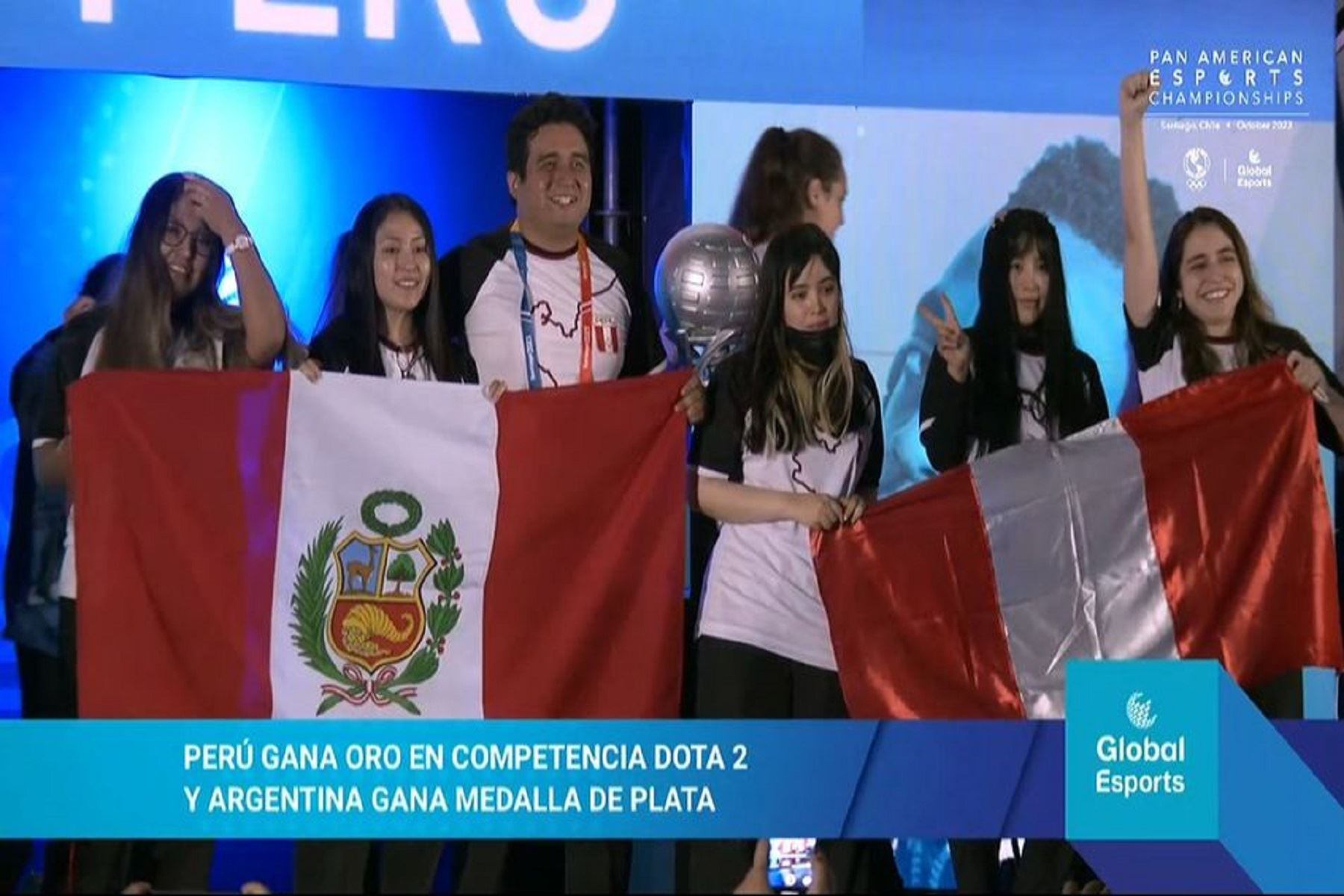 Equipo femenino de Perú ganó medalla de oro en Dota 2