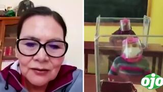 Maestra en Bolivia usa su sueldo para comprar cubículos contra el Covid-19 | FOTOS 