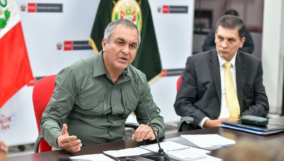 Ministro del Interior, Vicente Romero, durante interpelación. (Foto: Mininter)