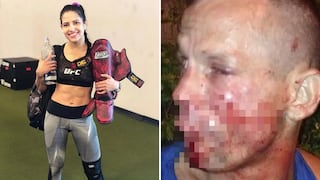 Ladrón intenta robar celular a luchadora de la UFC y esta le da brutal golpiza